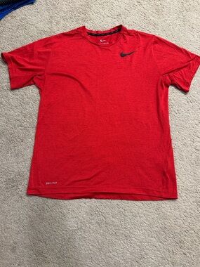 Nike Red Dri-FIT Short Sleeve Athletic Tee - Men